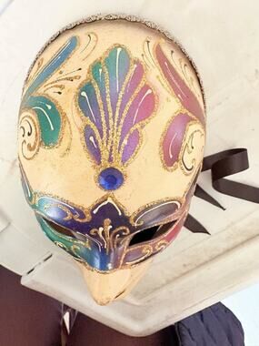 Rare 1980's Stonelite Venetian Mermaid Wall Mask BESSI 85 Made In Italy